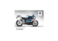 BMW S1000RR - Navod na pouzivanie SK 2018